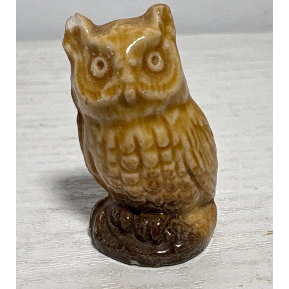 Vintage Wade Whimzies England Miniature Figurines Owl & Swan Red Rose Tea - Picture 2 of 9